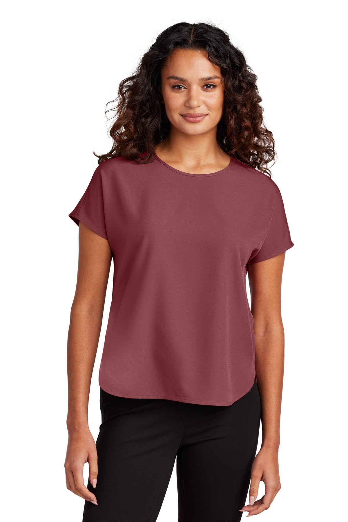 Mercer+Mettle Women's Stretch Crepe Crew Womens Apparel Shirts & Tops