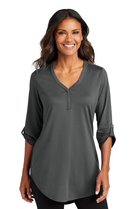 Port Authority Women's City Stretch 3/4-Sleeve Tunic LK6840 Womens Apparel Shirts & Tops