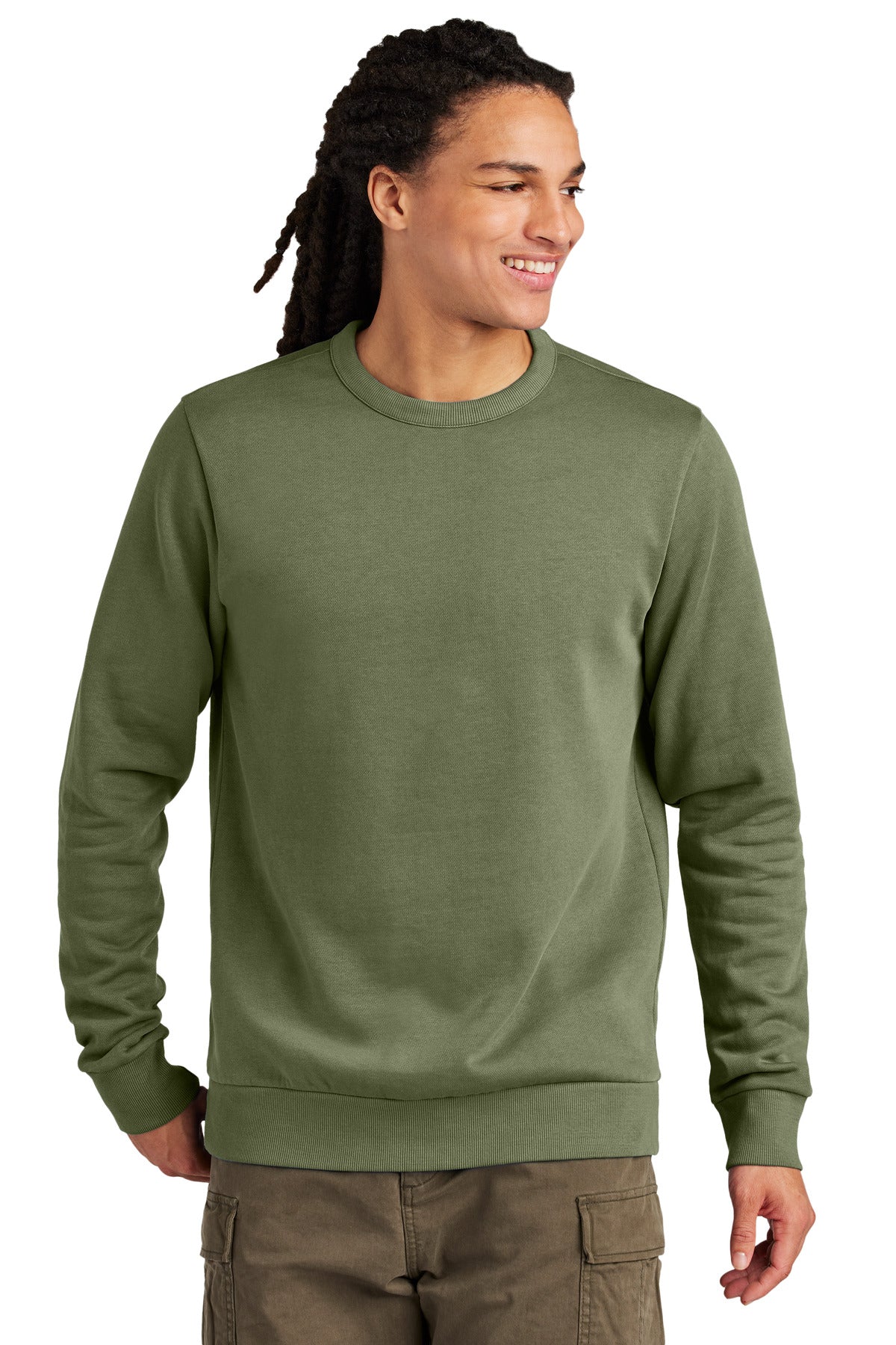 District Men's Wash Fleece Crew Mens Apparel Sweatshirts & Fleece