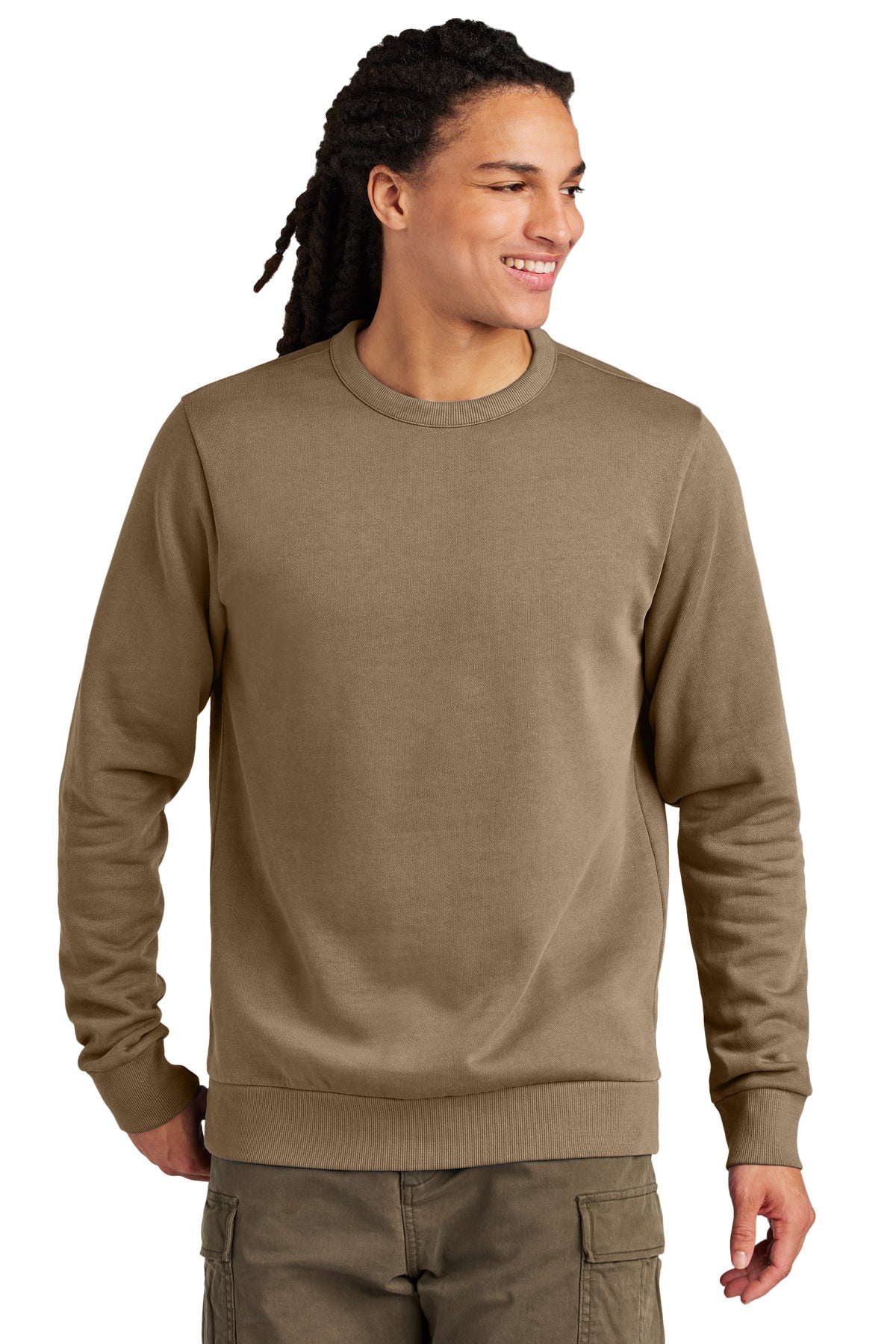 District Men's Wash Fleece Crew Mens Apparel Sweatshirts & Fleece