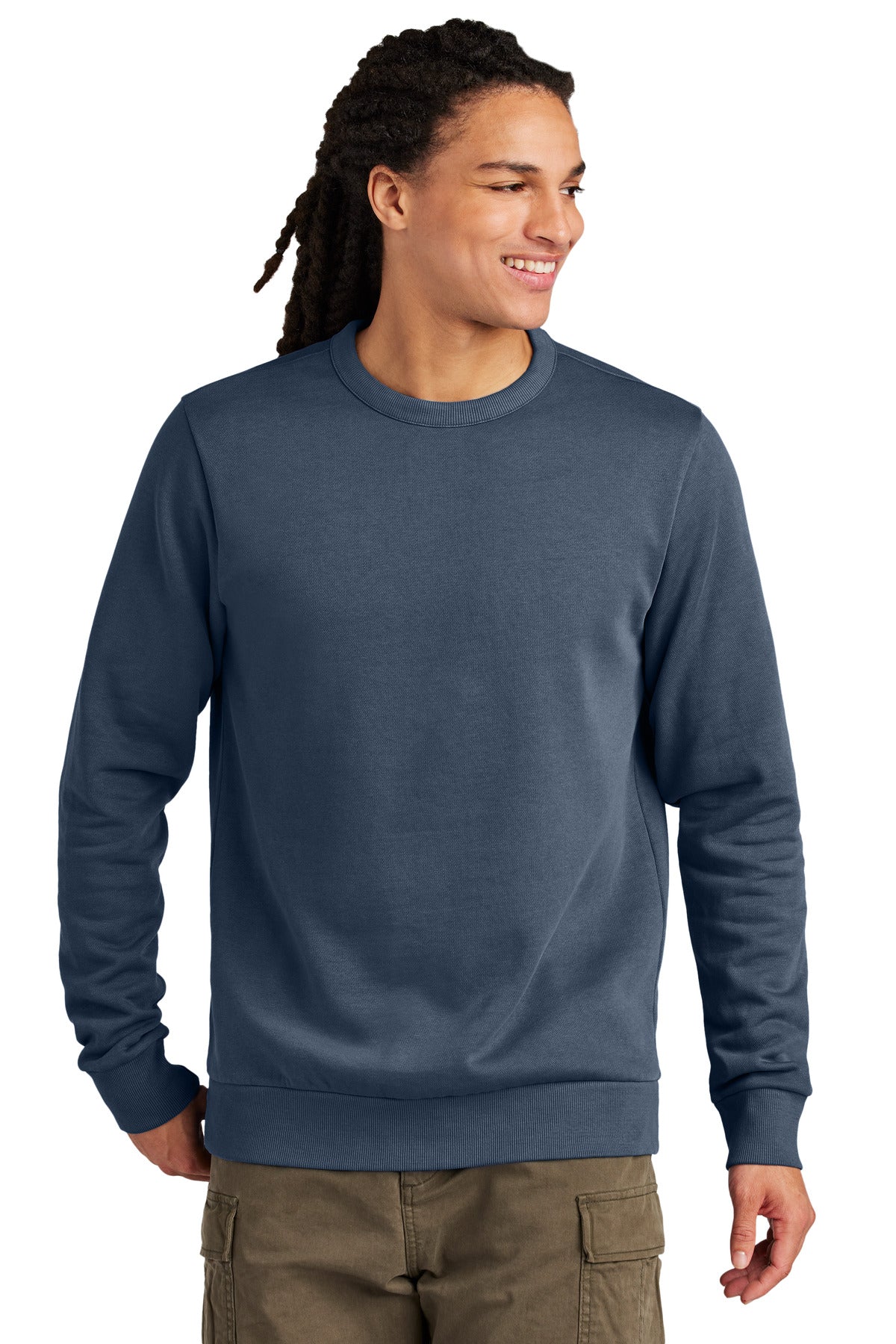 District Men's Wash Fleece Crew Mens Apparel Sweatshirts & Fleece
