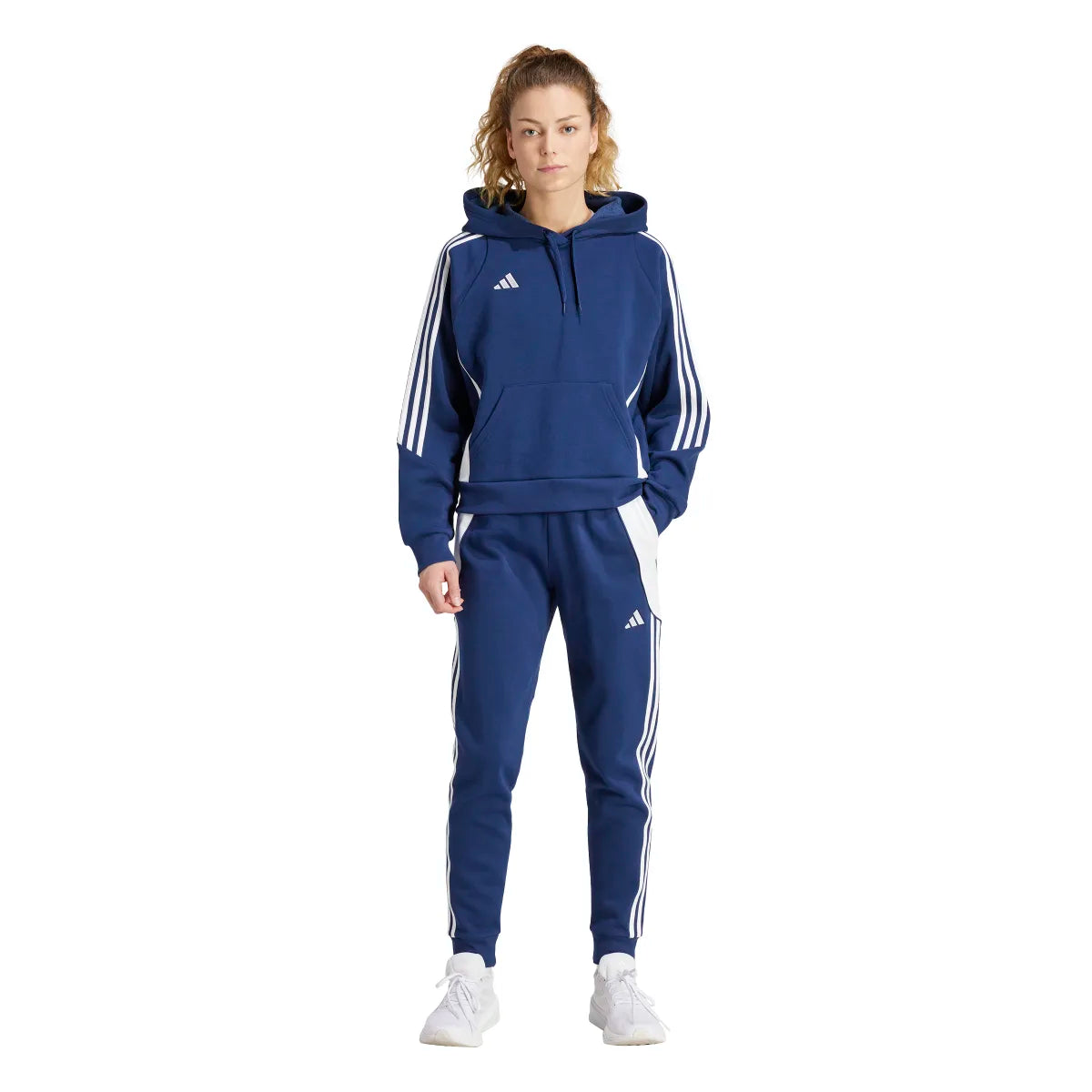 adidas Women's Tiro 24 Soccer Sweat Hoodie Soccer Uniforms & Apparel All
