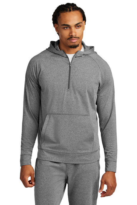 Sport-Tek Men's Sport-Wick Stretch 1/2-Zip Hoodie Mens Apparel Sweatshirts & Fleece