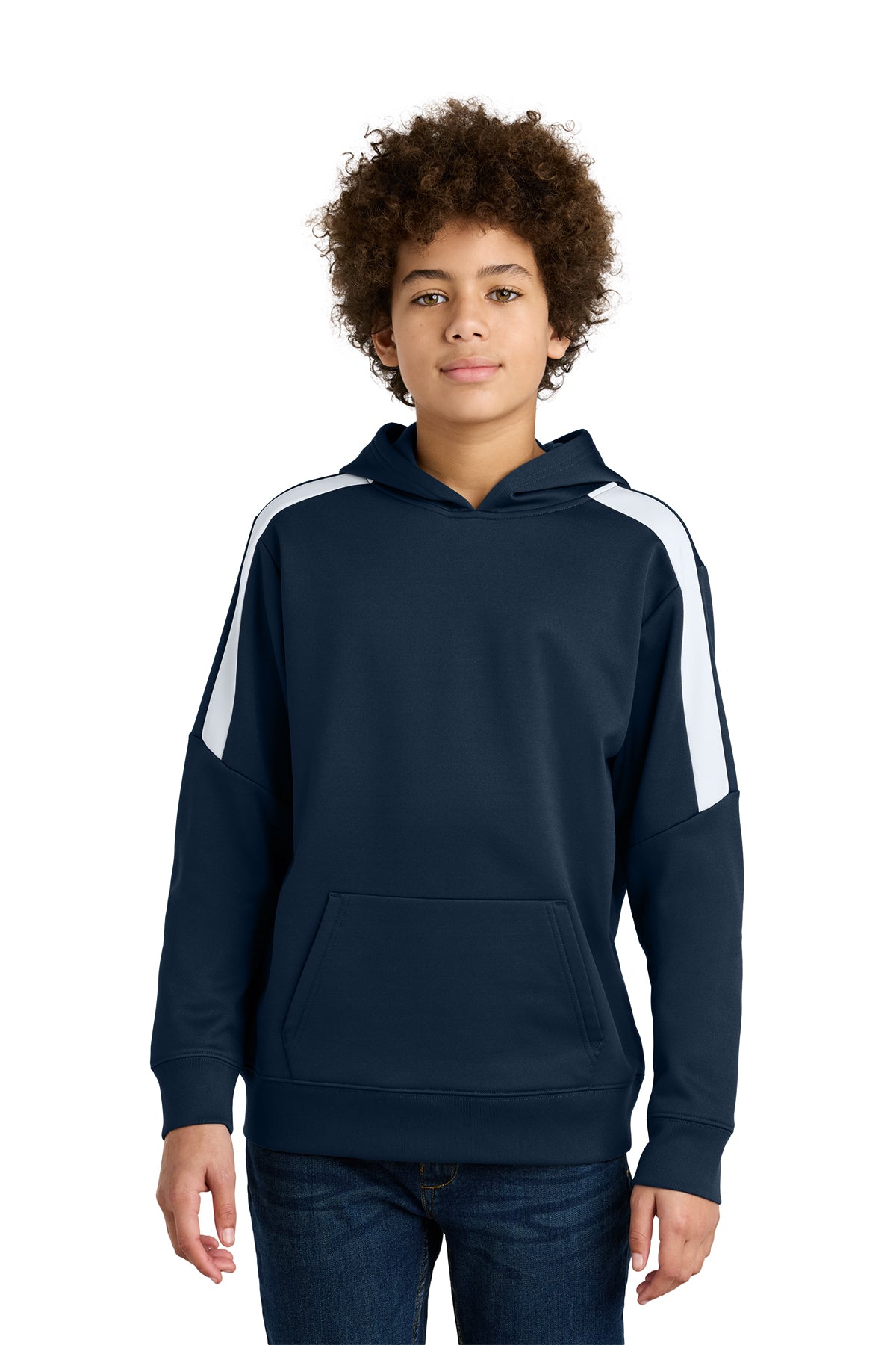 Sport-Tek Youth Boy's Sport-Wick Fleece United Pullover Hoodie Youth Apparel Hoodies & Sweatshirts