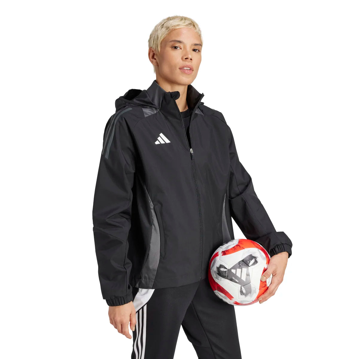 adidas Women's Tiro 24 Competition All-Weather Soccer Jacket Soccer Uniforms & Apparel All