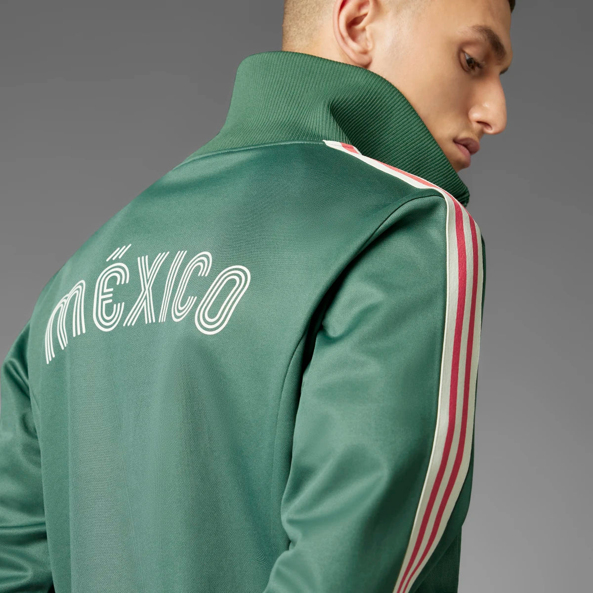 adidas Men's FMF Mexico Beckenbauer Soccer Track Top Soccer Uniforms & Apparel All