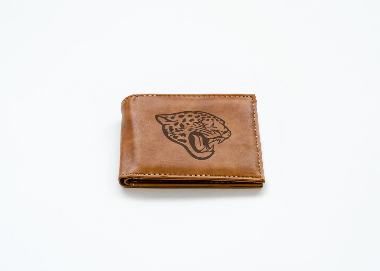Rico Industries NFL Jacksonville Jaguars Laser Engraved Billfold Wallet-2