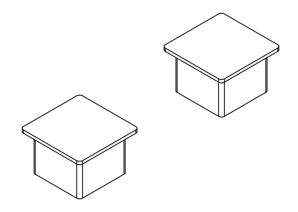 Gared Caps for 4" Square Outdoor Volleyball Posts Volleyball Nets & Court Equipment All