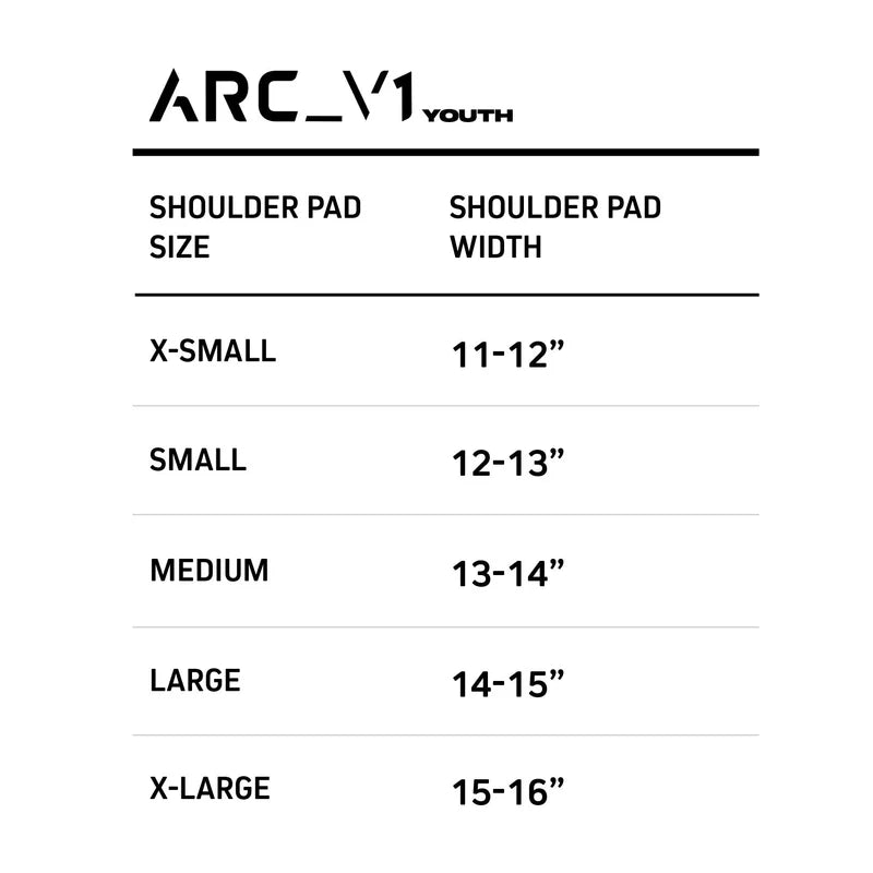 Vicis Arc_V1 Youth Shoulder Pads Football Shoulder Pads Youth