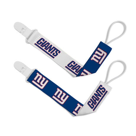 Masterpieces Puzzle Company New York Giants 2 Pack Pacifier Clips Fan Gear NFL New York Giants