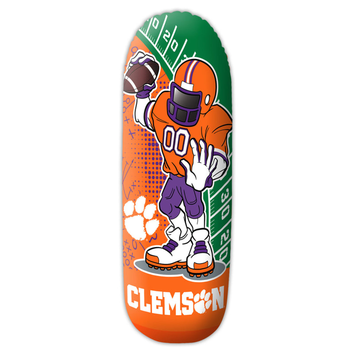 Fremont Die Clemson Tigers Rookie Water Based Bop Bag Fan Gear NCAA Clemson Tigers