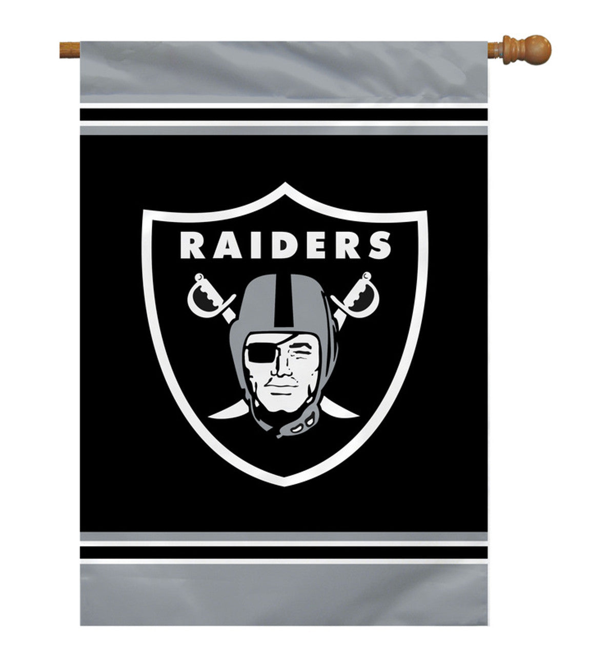 Fremont Die Las Vegas Raiders 1-Sided House Flag 28x40 Fan Gear NFL Las Vegas Raiders