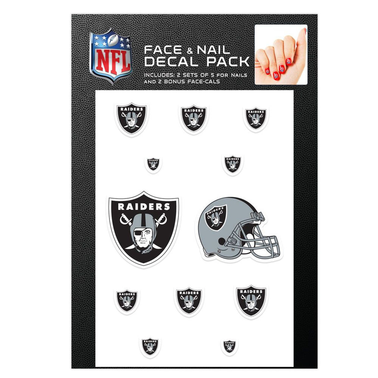 Wincraft Las Vegas Raiders Nail Cals Fan Gear NFL Las Vegas Raiders
