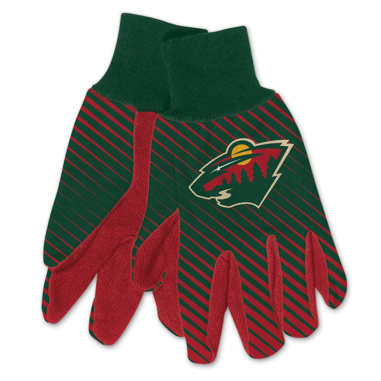 Wincraft Minnesota Wild Two Tone Gloves - Adult Fan Gear NHL Minnesota Wild