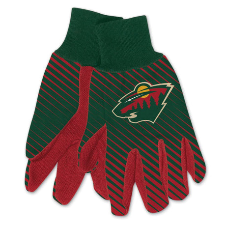 Wincraft Minnesota Wild Two Tone Gloves - Adult Fan Gear NHL Minnesota Wild