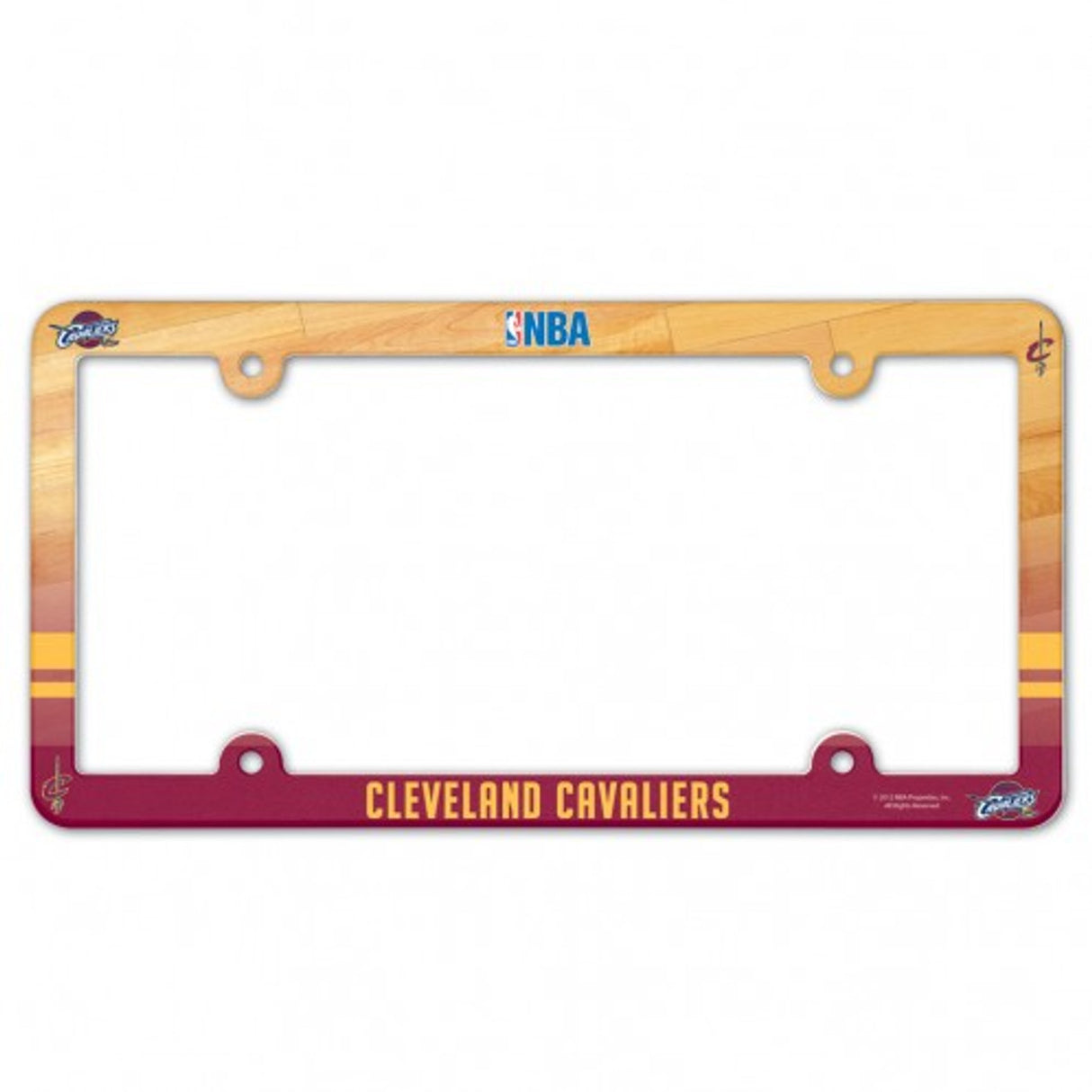Wincraft Cleveland Cavaliers Full Color Plastic License Plate Frame Fan Gear NBA Cleveland Cavaliers