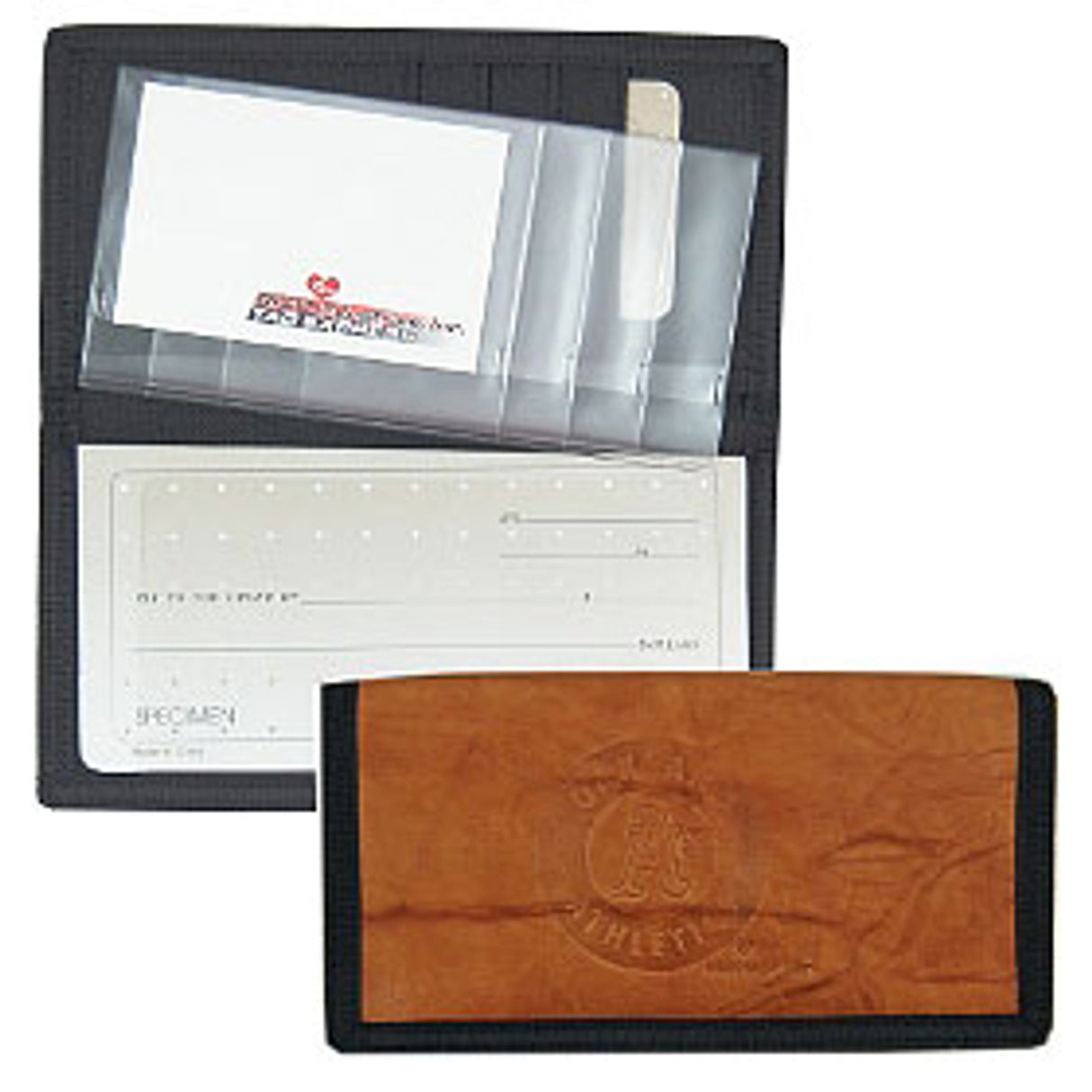 Rico Industries Oakland Athletics Leather/Nylon Embossed Checkbook Cover Fan Gear MLB Oakland Athletics