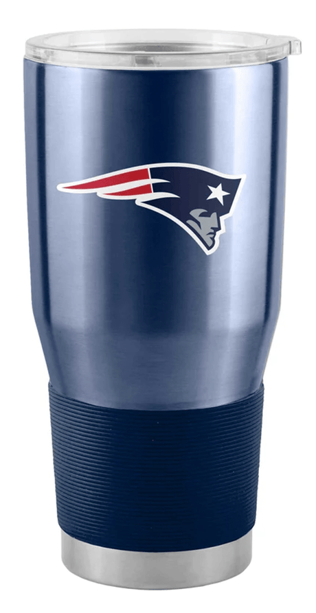 Logo Brands New England Patriots 30oz Stainless Steel Travel Tumbler Fan Gear NFL New England Patriots