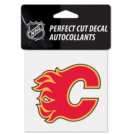 Wincraft Calgary Flames Perfect Cut Color Decal 4x4 Fan Gear NHL Calgary Flames