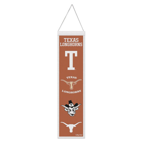 Wincraft Texas Longhorns Heritage Evolution Design Wool Banner 8x32 Fan Gear NCAA Texas Longhorns