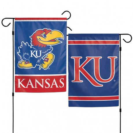 Wincraft Kansas Jayhawks 2 Sided Garden Style Flag 12x18 Fan Gear NCAA Kansas Jayhawks
