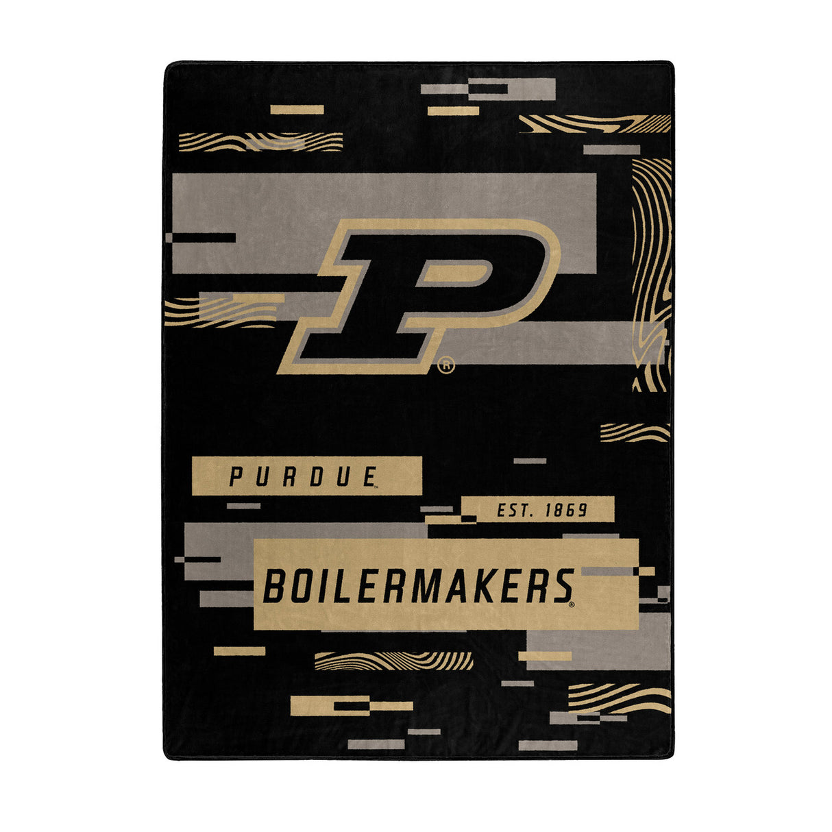 Northwest Company Purdue Boilermakers Raschel Digitize Design Blanket 60x80 Fan Gear NCAA Purdue Boilermakers