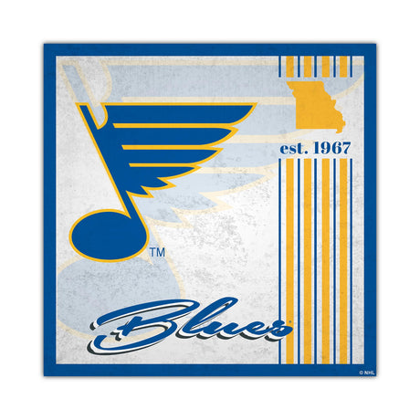 Fan Creations St. Louis Blues Album Design Wood Sign 10x10 - Special Order Fan Gear NHL St. Louis Blues