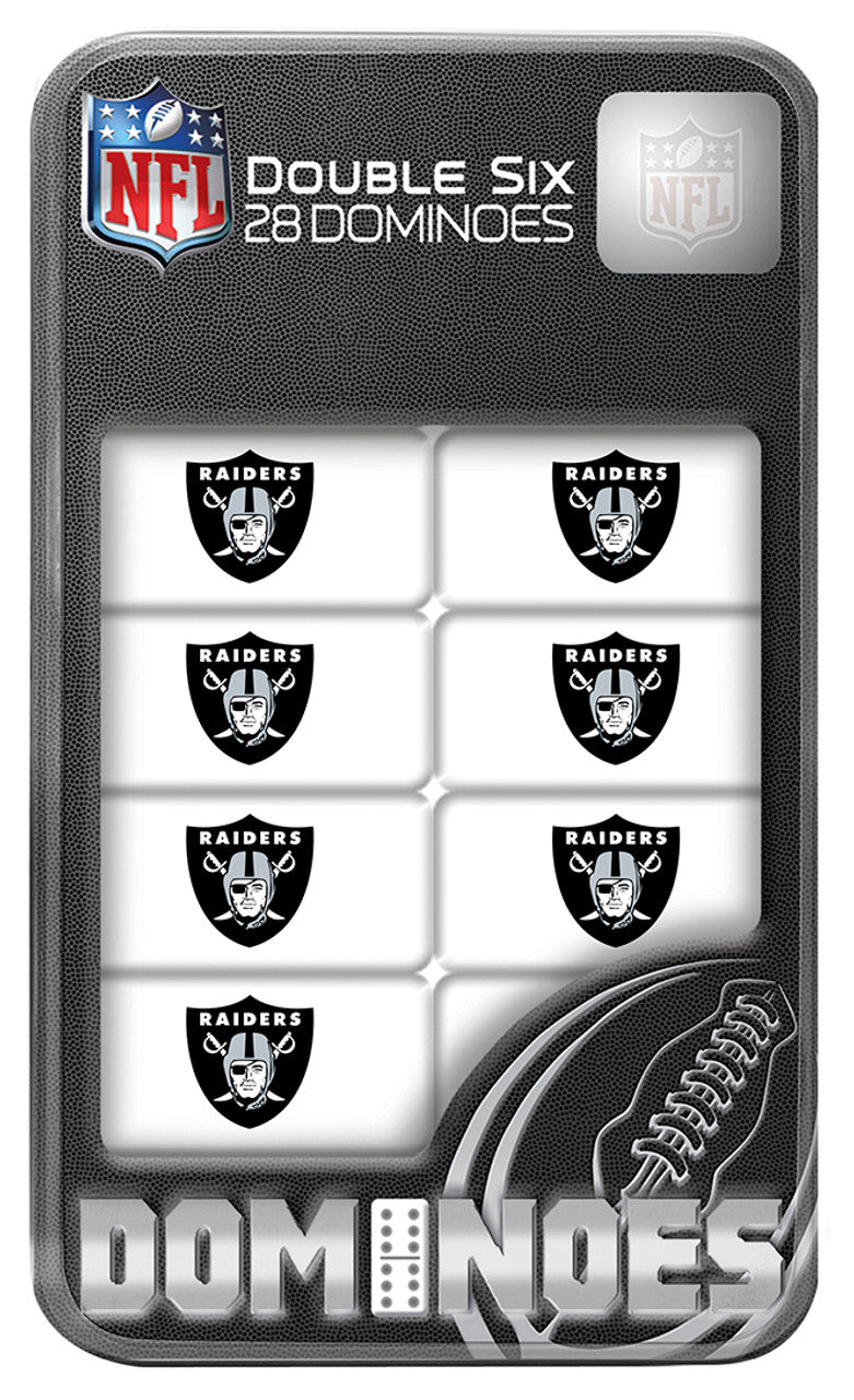 Masterpieces Puzzle Company Las Vegas Raiders Dominoes Fan Gear NFL Las Vegas Raiders
