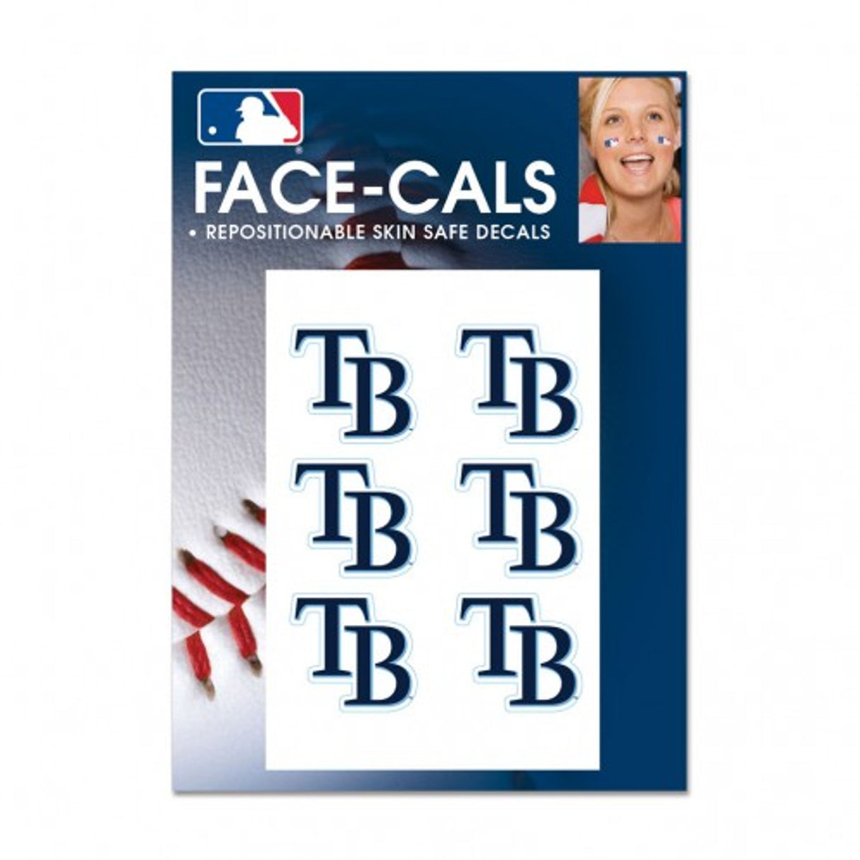 Wincraft Tampa Bay Rays Tattoo Face Cals Fan Gear MLB Tampa Bay Rays