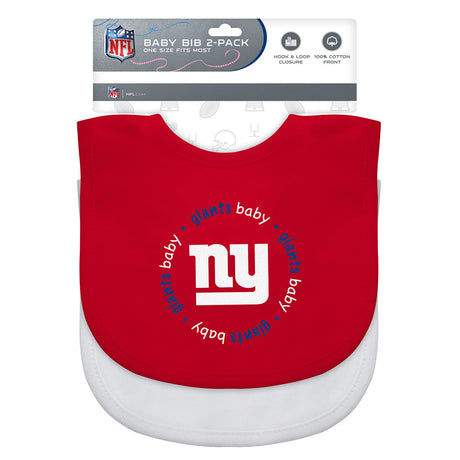 Masterpieces Puzzle Company New York Giants 2 Pack Baby Bib Fan Gear NFL New York Giants