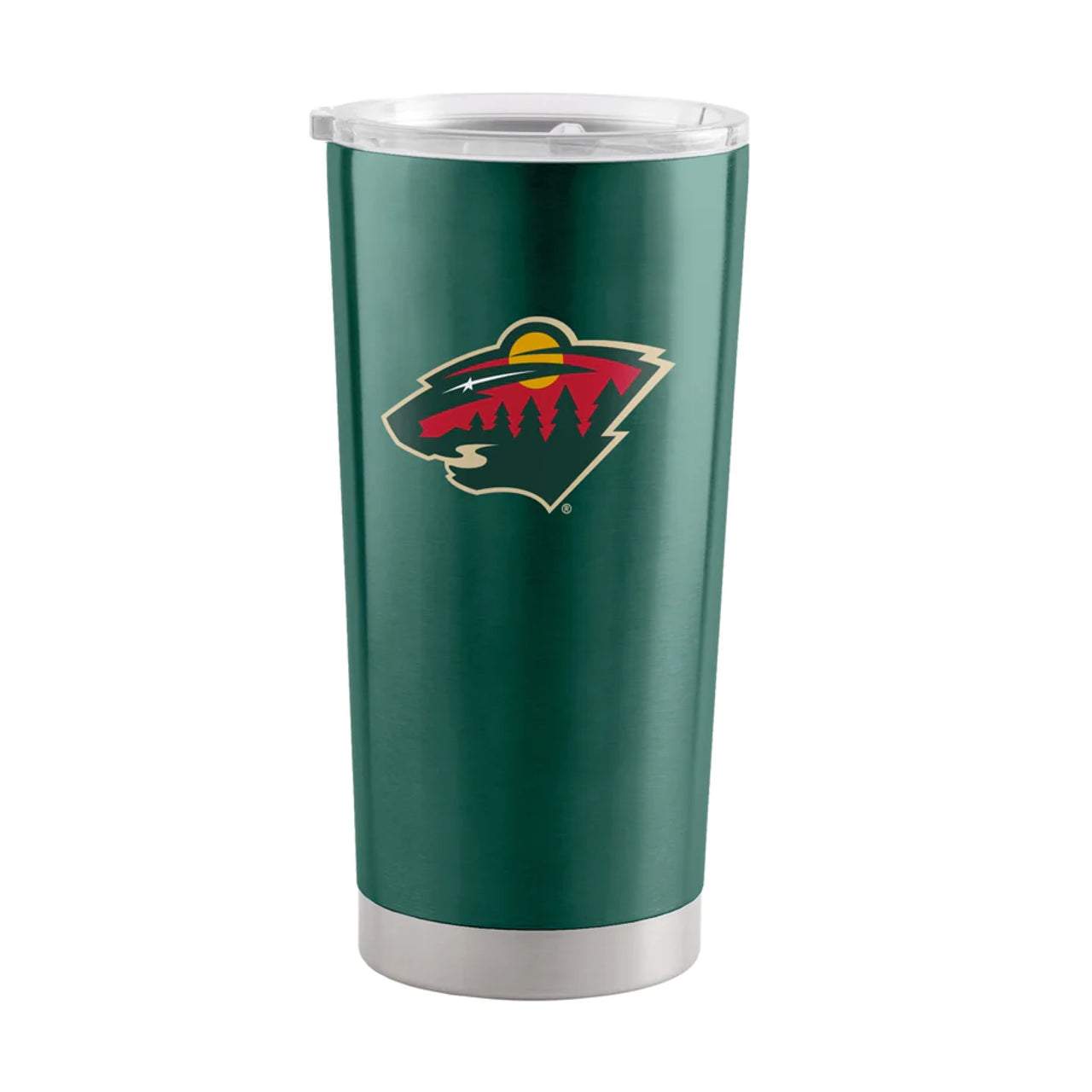 Logo Brands Minnesota Wild 20oz Stainless Steel Travel Tumbler Fan Gear NHL Minnesota Wild