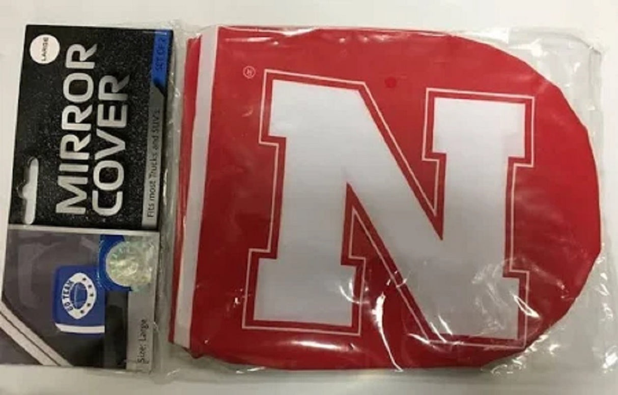 Fanmats Nebraska Cornhuskers Mirror Cover Small Fan Gear NCAA Nebraska Cornhuskers