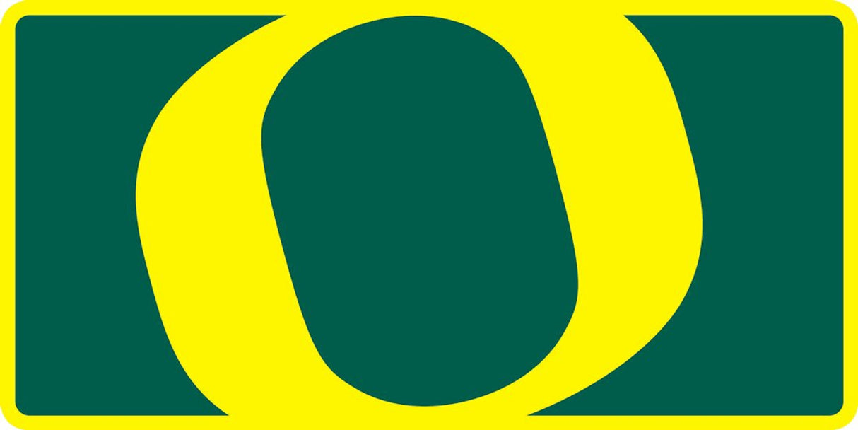 Stockdale Technologies Oregon Ducks Mega Style Acrylic License Plate Fan Gear NCAA Oregon Ducks