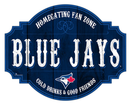 Fan Creations Toronto Blue Jays 12 Inch Homegating Tavern Wood Sign Fan Gear MLB Toronto Blue Jays