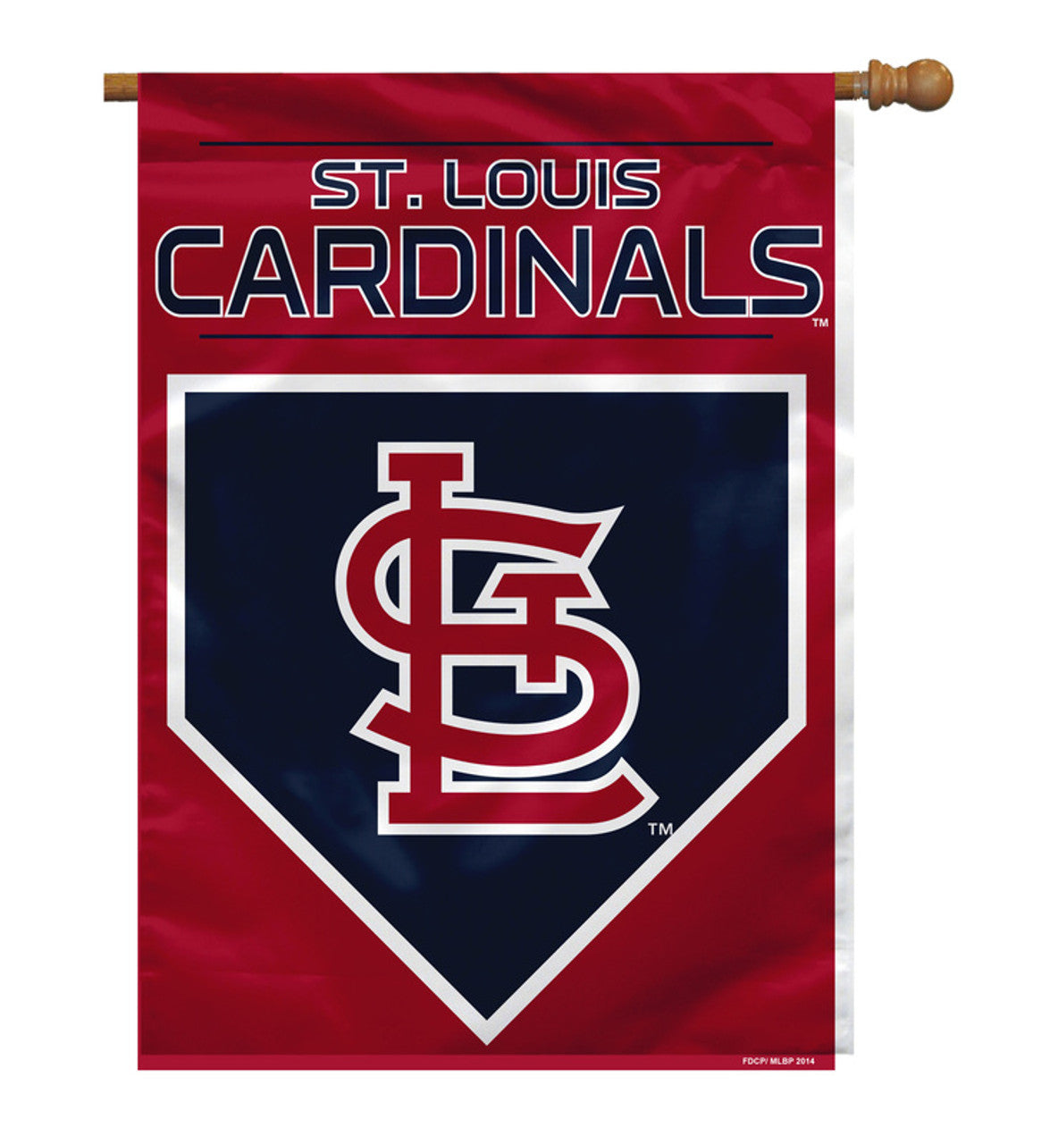 Fremont Die St. Louis Cardinals 2 Sided Banner Style House Flag 28x40 Fan Gear MLB St. Louis Cardinals