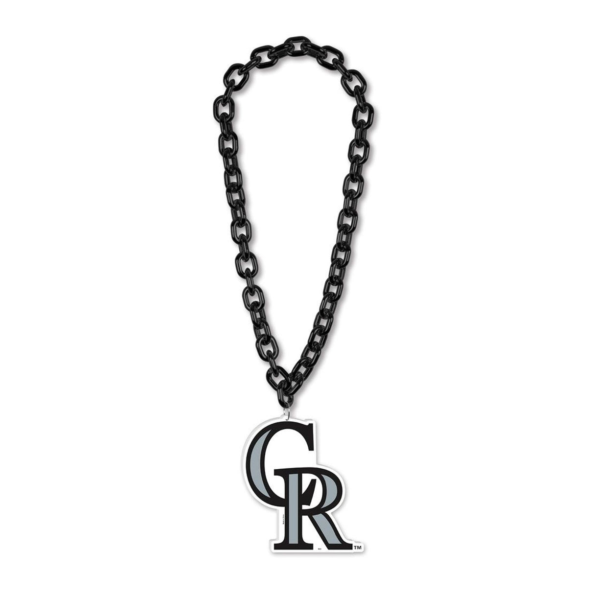 Wincraft Colorado Rockies Fan Big Chain Necklace Fan Gear MLB Colorado Rockies