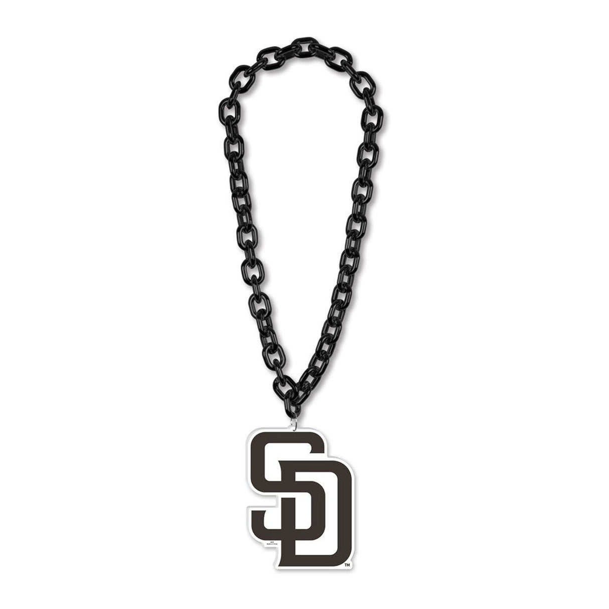 Wincraft San Diego Padres Big Chain Fan Necklace Fan Gear MLB San Diego Padres