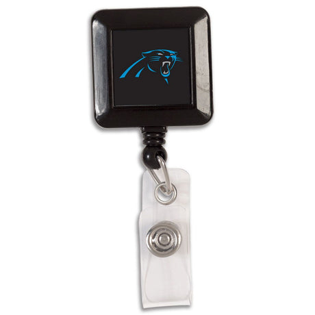 Wincraft Carolina Panthers Retractable Square Badge Holder Fan Gear NFL Carolina Panthers