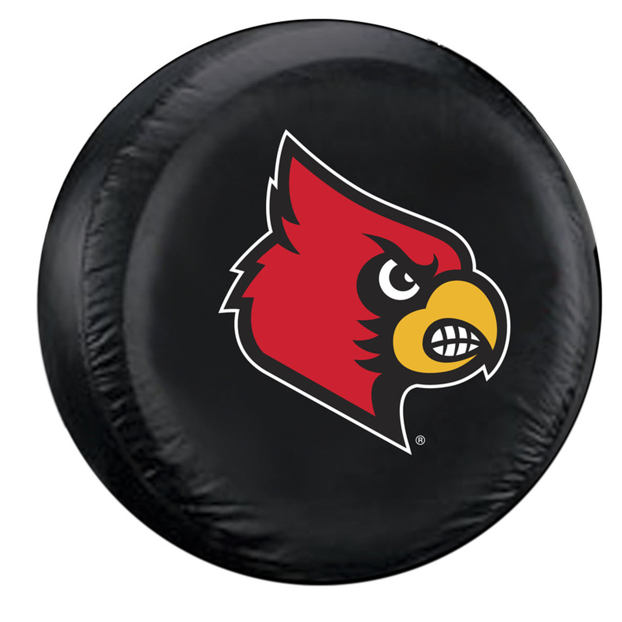 Fremont Die Louisville Cardinals Black Standard Size Tire Cover Fan Gear NCAA Louisville Cardinals