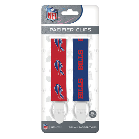 Masterpieces Puzzle Company Buffalo Bills 2 Pack Pacifier Clips Fan Gear NFL Buffalo Bills