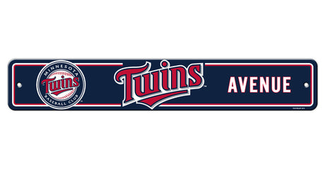 Fremont Die Minnesota Twins Alternate Plastic Street Style Sign 4x24 Fan Gear MLB Minnesota Twins