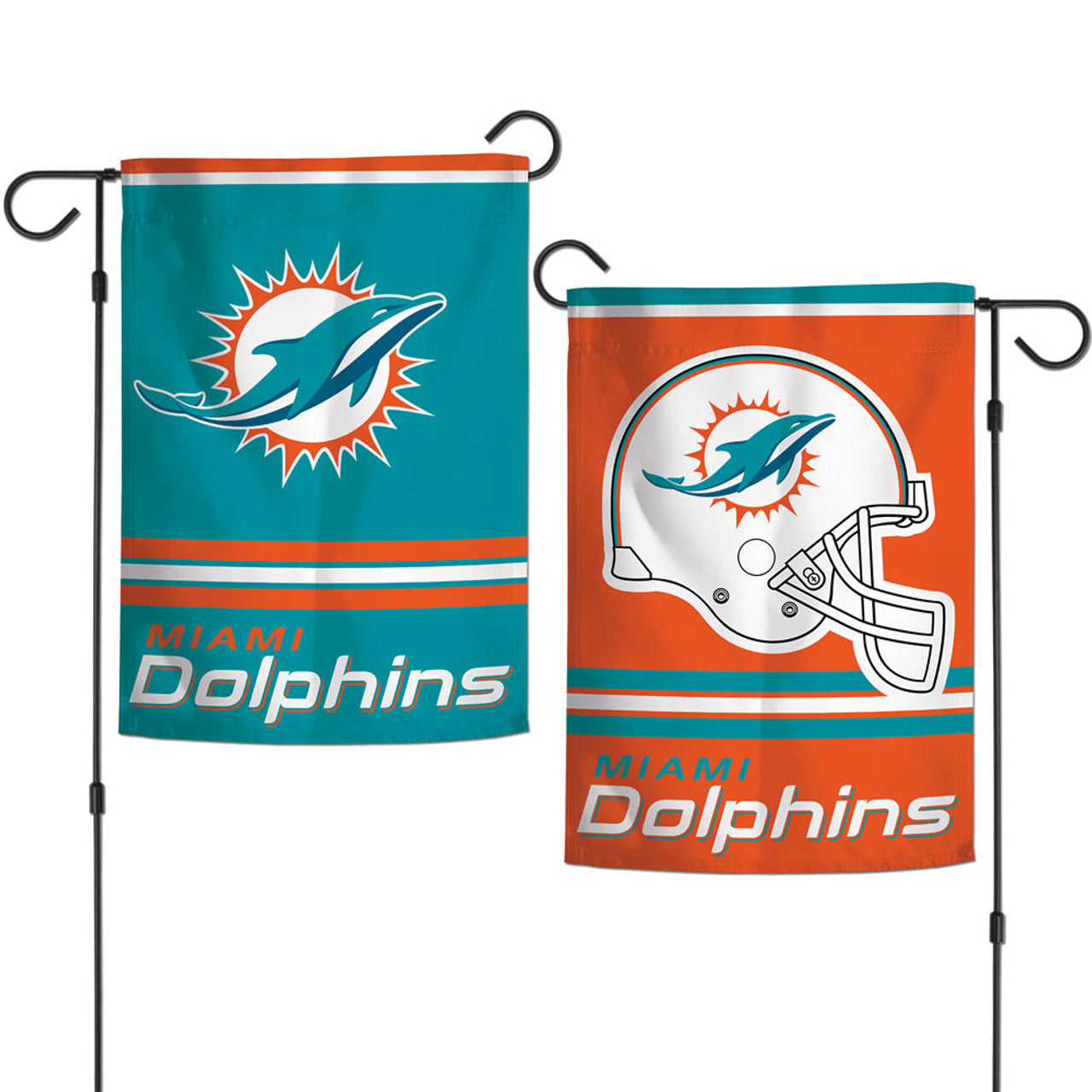 Wincraft Miami Dolphins 2 Sided Garden Style Flag 12x18 Fan Gear NFL Miami Dolphins