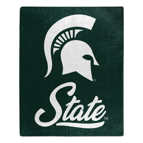 Northwest Company Michigan State Spartans Raschel Signature Design Blanket 50x60 Fan Gear NCAA Michigan State Spartans