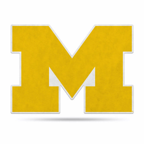 Rico Industries Michigan Wolverines Pennant Shape Cut Logo Design Fan Gear NCAA Michigan Wolverines
