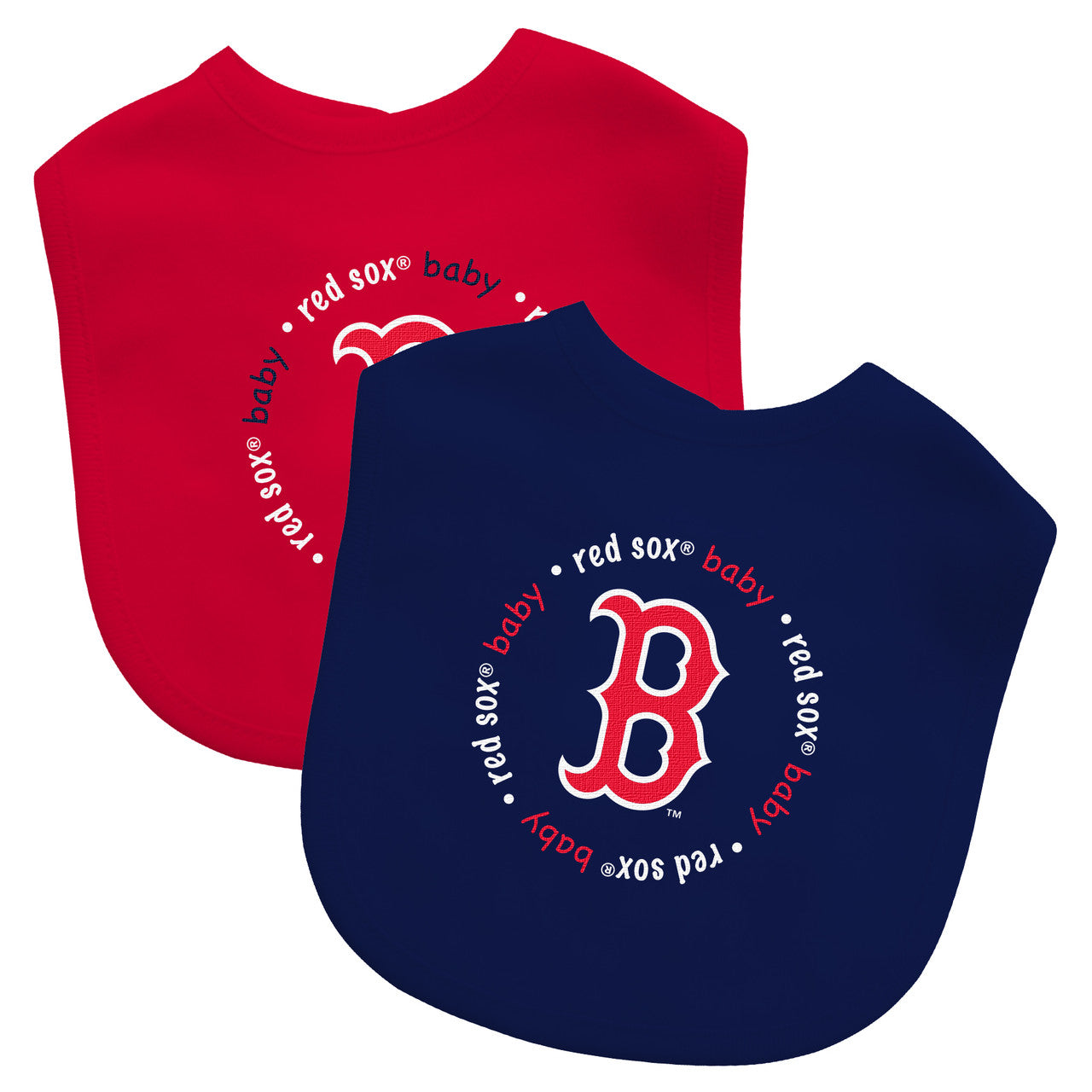 Masterpieces Puzzle Company Boston Red Sox 2 Pack Baby Bib Fan Gear MLB Boston Red Sox