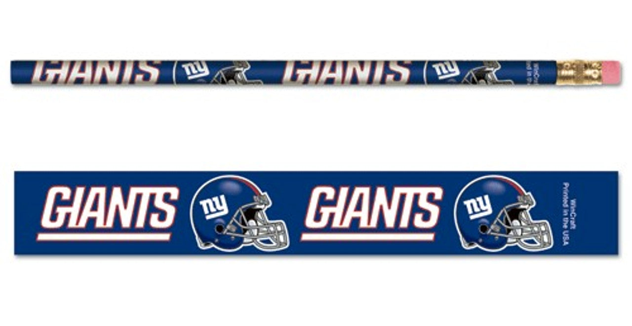 Wincraft New York Giants 6 Pack Pencil Fan Gear NFL New York Giants