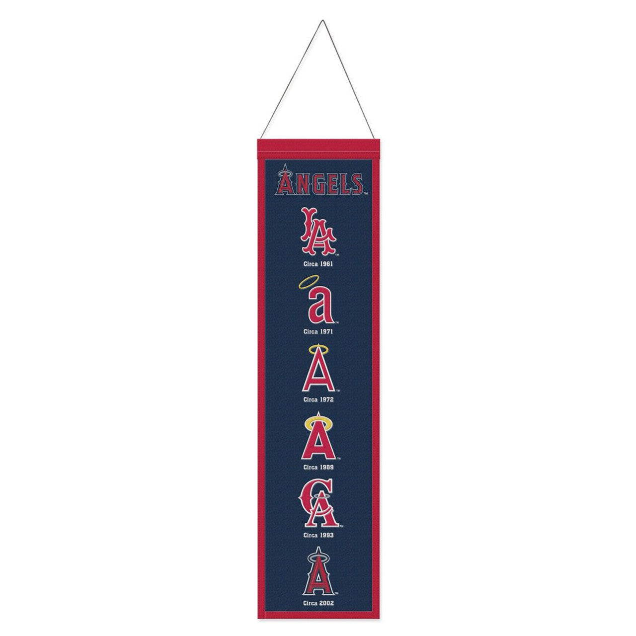 Wincraft Los Angeles Angels Heritage Evolution Design Wool Banner 8x32 Fan Gear MLB Los Angeles Angels