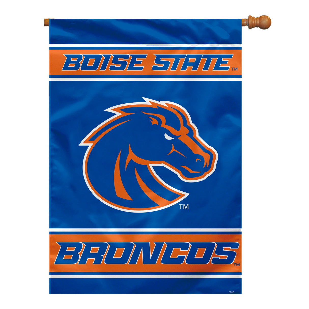 Fremont Die Boise State Broncos 2 Sided House Flag Style Banner 28x40 Fan Gear NCAA Boise State Broncos