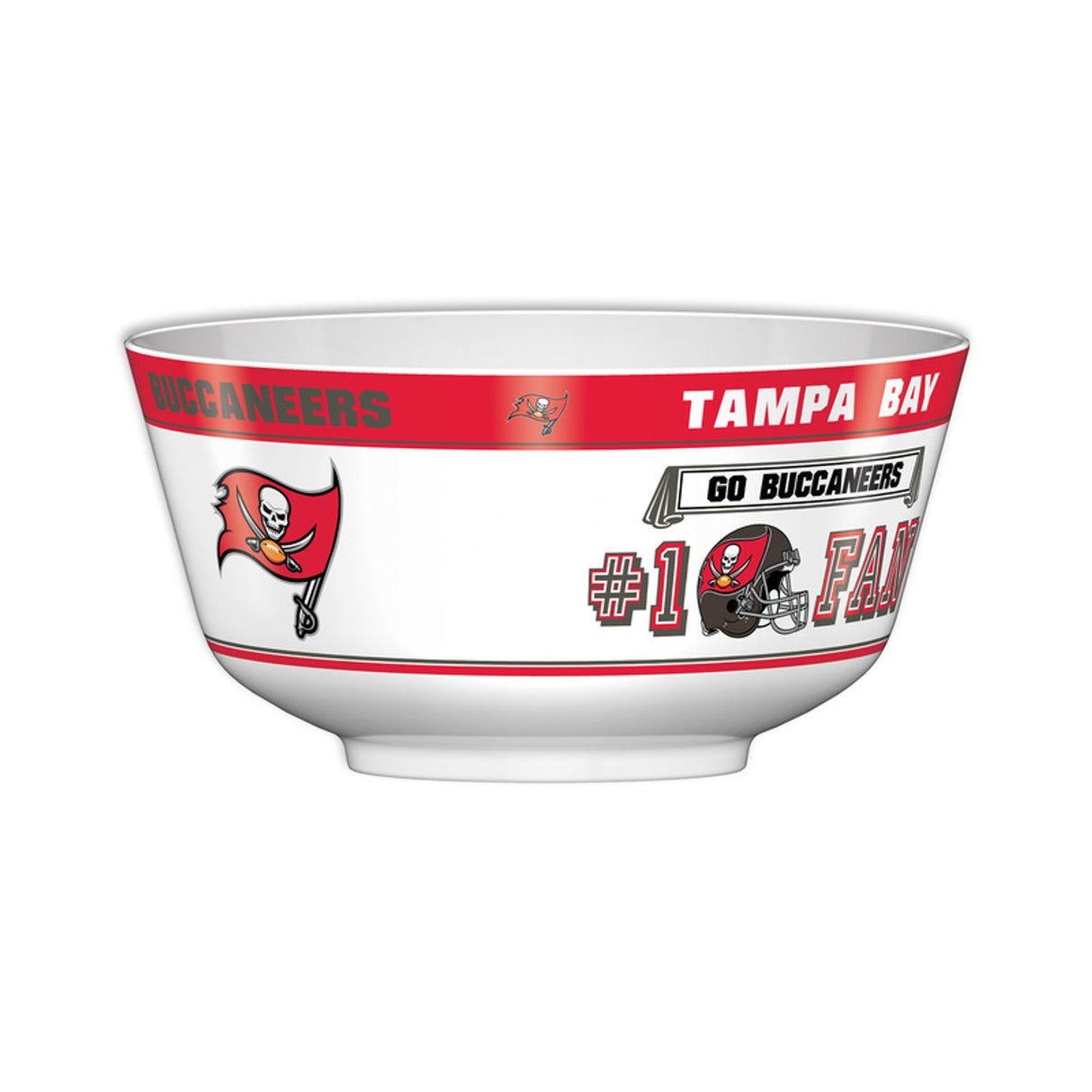 Fremont Die Tampa Bay Buccaneers All Pro Party Bowl Fan Gear NFL Tampa Bay Buccaneers