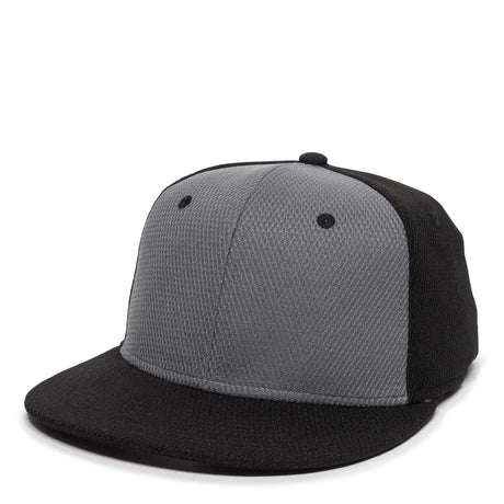 Outdoor Cap CAGE25 Flat Bill Cage Mesh Structured Solid Back Hat Unisex Accessories Hats & Caps